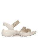 Skechers, Martha Stewart Go Walk Arch Fit, Women's, Sandal, Natural, Side view