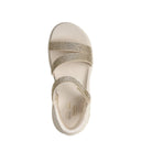 Skechers, Martha Stewart Go Walk Arch Fit, Women's, Sandal, Natural, Top view