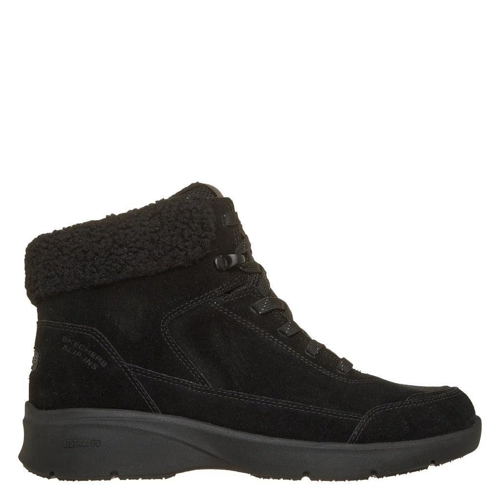 Skechers, Slip-Ins Glacial Ultimate Trail Days, Women's, Boot, Black, Side view