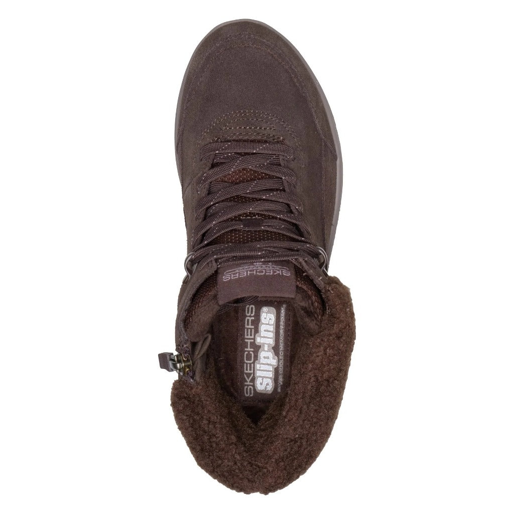 Skechers, Glacial Ultimate Trail Days, Women's, Boot, Chocolate, Top view