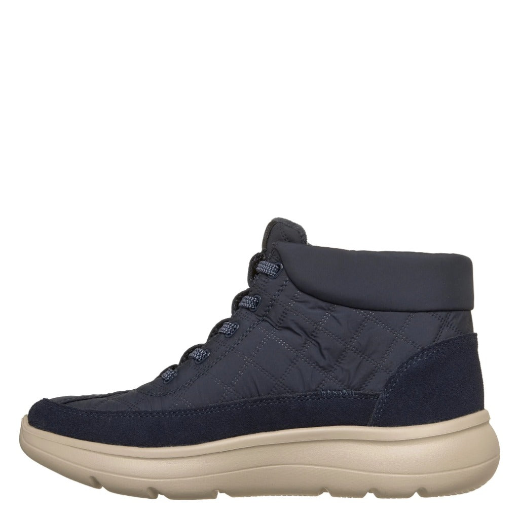 Skechers, Slip-Ins On-The-Go Encore Cozy Fit Day, Women's, Boot, Navy, Side view