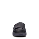 OOFOS, OOahh Sport Flex, Unisex, Slide Sandal, Matte Black, Front view