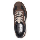 Skechers, Montecito, Women's, Slip-On Sneaker, Black/Brown, Top view