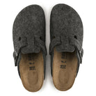 Birkenstock, Boston Wool, Unisex, Clog, Anthracite, Top view