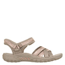 Skechers, Reggae Gentle Stroll, Women's, Sandal, Taupe/Coral, Side view