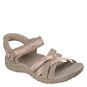 Skechers, Reggae Gentle Stroll, Women's, Sandal, Taupe/Coral, Angled view