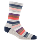 Darn Tough Women's Mystic Stripe Crew Lightweight Lifestyle Sock - Shoetopia Footwear