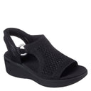 Skechers, Martha Stewart Pier Lite Park Path, Women's, Sandal, Black, Angled view