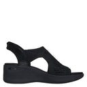 Skechers, Martha Stewart Pier Lite Park Path, Women's, Sandal, Black, Side view