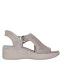 Skechers, Martha Stewart Pier Lite Park Path, Women's, Sandal, Taupe, Side view