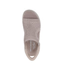 Skechers, Martha Stewart Pier Lite Park Path, Women's, Sandal, Taupe, Top view