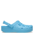 Crocs Classic Floral Cut Out Clog - Tinted Glass - Shoetopia Footwear