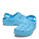 Crocs Classic Floral Cut Out Clog - Tinted Glass - Shoetopia Footwear