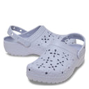 Crocs Classic Floral Cut Out Clog - Purple Moon - Shoetopia Footwear