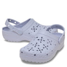 Crocs Classic Floral Cut Out Clog - Purple Moon - Shoetopia Footwear