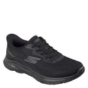 Skechers, Go Walk 8 Enrikay, Men's, Athletic Shoe, Black, Angled view