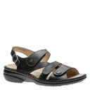 Finn Comfort, Gomera, Women's, Sandal, Black, Angled view