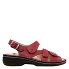 Finn Comfort, Gomera, Women's, Sandal, Red, Side view