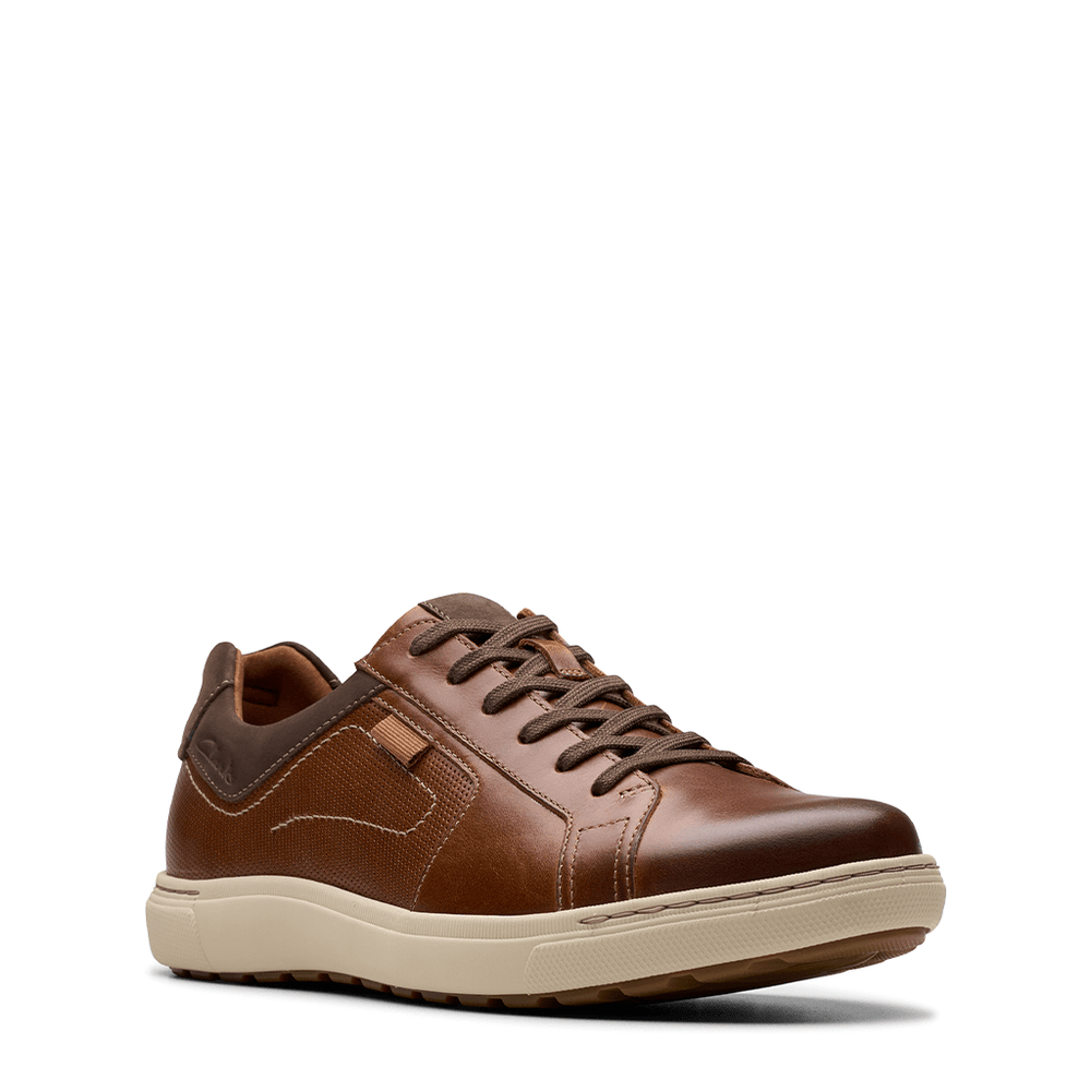 Clarks Mapstone Lace Men's Casual Leather Sneakers – Tan | Fall ...