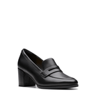 Clarks, Freva 55 Edge, Women's, Heel, Black, Angled view