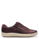 Clarks, Nalle Lace, Women's, Sneaker, Wine, Side view