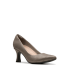 Clarks, Kataleyna Gem, Women's, Heel, Silver Metallic, Angled view