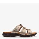 Clarks, Kitly Slide, Women's, Sandal, Metallic, Side view