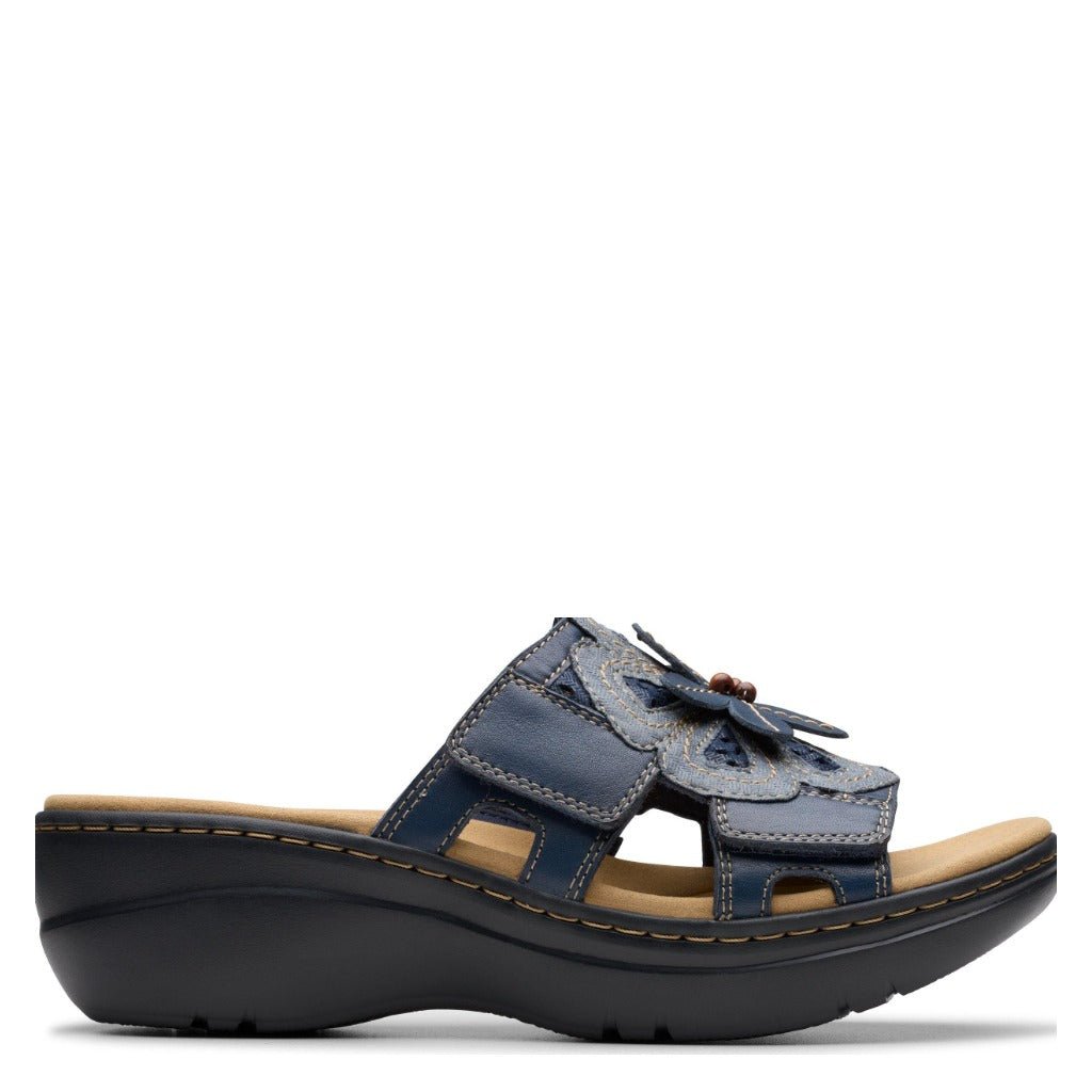 Clarks Merliah 2 Belle - Blue Floral - Shoetopia Footwear