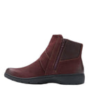 Clarks, Carleigh Angie, Women's, Ankle Boot, Merlot, Side view
