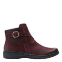 Clarks, Carleigh Angie, Women's, Ankle Boot, Merlot, Medial side view