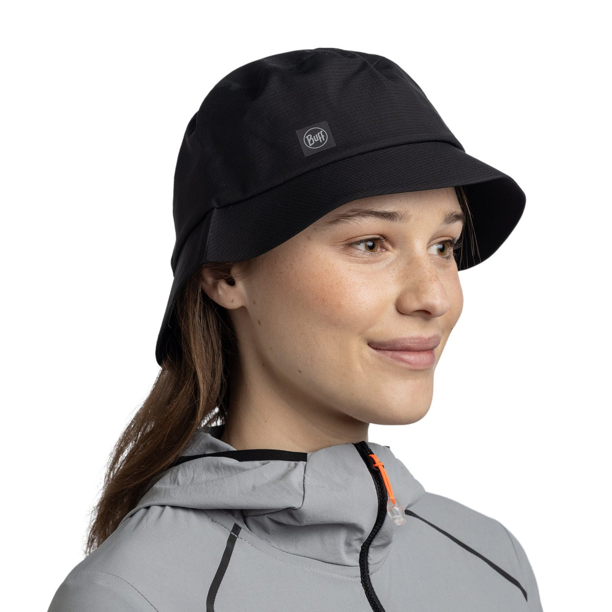 Buff, Rain Bucket Hat, Unisex, Bucket Hat, Solid Black, Lifestyle image