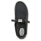 Hey Dude Wendy Stretch Canvas, Black - Shoetopia Footwear