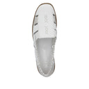 Shoetopia, Rieker, 41385, women’s casual shoe, white, Top view