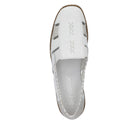 Shoetopia, Rieker, 41385, women’s casual shoe, white, Top view