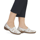 Shoetopia, Rieker, 41385, women’s casual shoe, white, Lifestyle