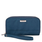 Travelon, RFID Blocking Double Zip Wallet, Women's, Wallet, Ocean, Front view
