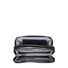 Travelon, RFID Blocking Double Zip Wallet, Women's, Wallet, Black, Side view