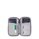 Travelon, RFID Blocking Family Passport Zip Wallet, Unisex, Travel Wallet, Black, Angled view