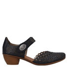Rieker, 43753, Women's, Sandal, Navy, Side view