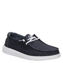 Hey Dude, Wendy Stretch Jersey, Women's, Casual Shoe, Black, Angled view
