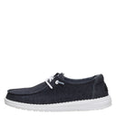 Hey Dude, Wendy Stretch Jersey, Women's, Casual Shoe, Black, Medial side view