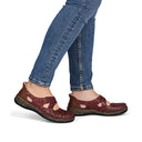 Shoetopia, Rieker, 46352-33, women’s casual slip-on shoe, red, Lifestyle