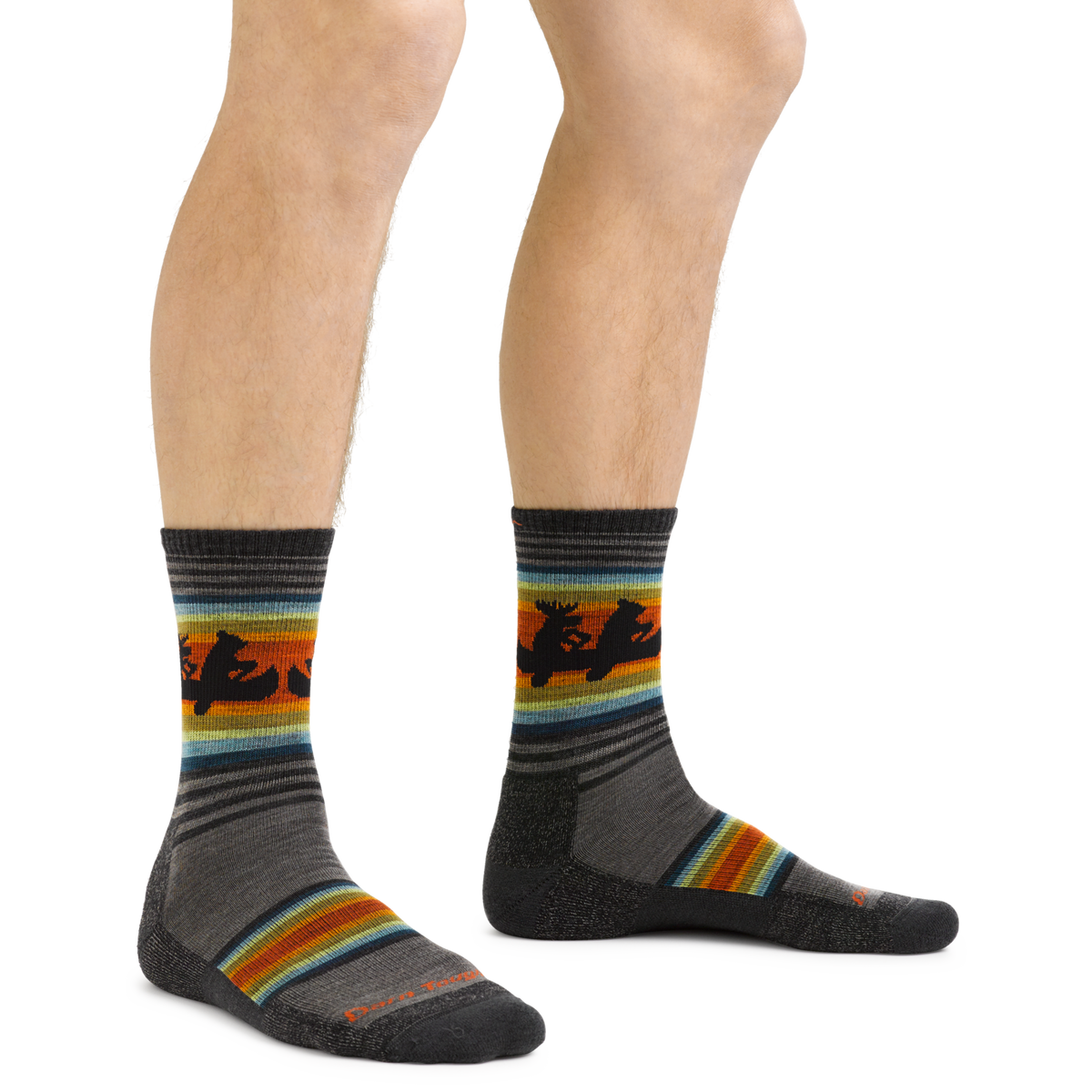 Darn Tough, Willoughby, Men's, Sock, Taupe, Lifestyle image
