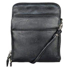 La Diva, 5249, Crossbody Bag, Black, Front view