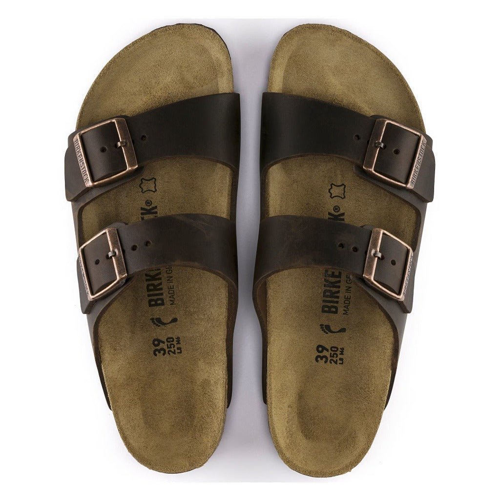 Birkenstock Arizona Oiled Leather Habana, Regular Fit - Shoetopia Footwear