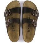 Birkenstock, Arizona Oiled Leather, Unisex, Sandal, Habana, Top view