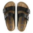 Birkenstock, Arizona Soft Footbed, Unisex, Sandal, Black, Top view