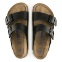 Birkenstock, Arizona Soft Footbed, Unisex, Sandal, Black, Top view