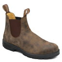 Blundstone, Classic 585, Unisex, Chelsea Boot, Rustic Brown, Angled view