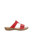 Rieker, 60885, Women's, Sandal, Red, Side view